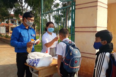 Trường THCS Ngô Mây nhanh chóng ổn định nề nếp học tập, sinh hoạt cho học sinh khi trở lại trường.