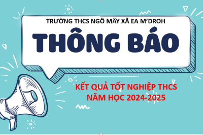 THÔNG BÁO KẾT QUẢ TỐT NGHIỆP THCS NĂM HỌC 2024-2025
